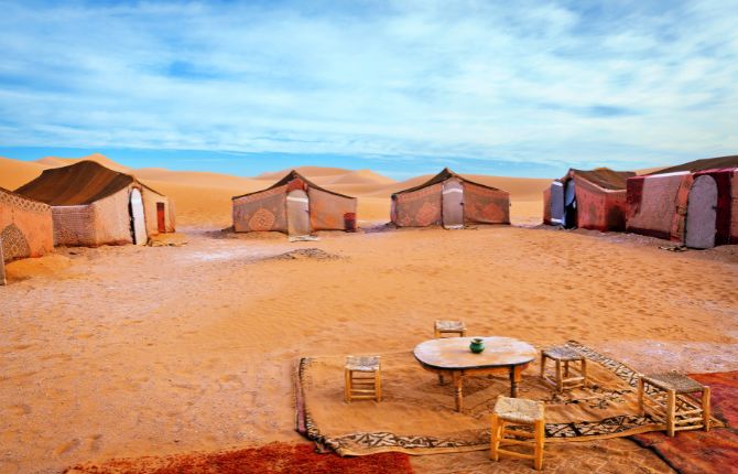 Berber Camp in Erg Chigaga