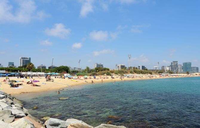 El Bogatell Beach Barcelona