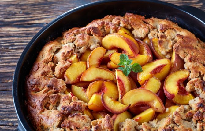 Peach Cobbler in Georgia