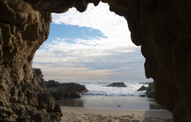 Sea Caves in Southern California