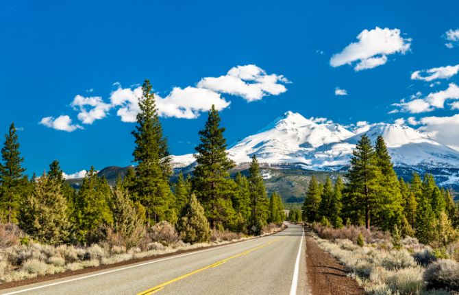 road trips around Mount Shasta